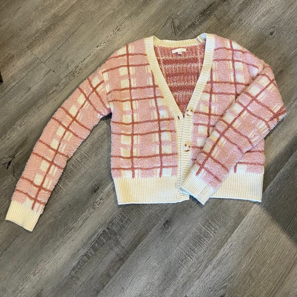 Lauren Conrad Plaid Cardigan